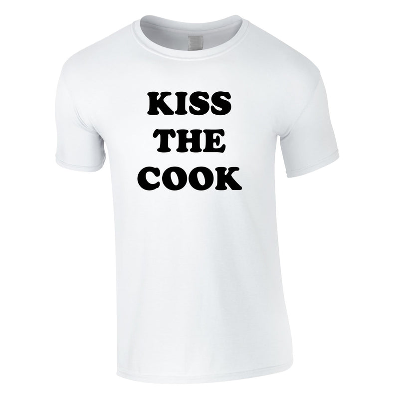 Kiss The Cook Tee In White