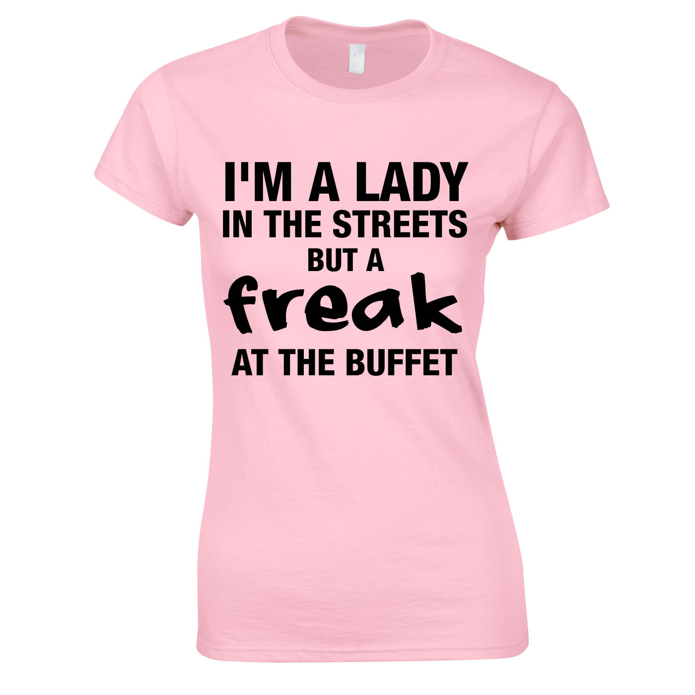 Lady In The Streets Freak At The Buffet Top In Pink
