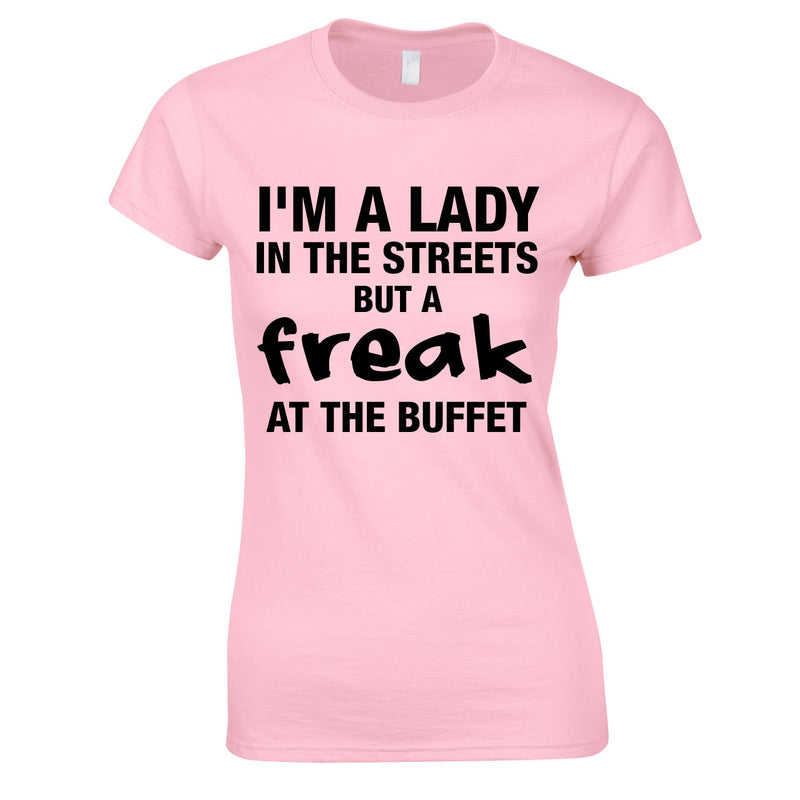 Lady In The Streets Freak At The Buffet Top In Pink
