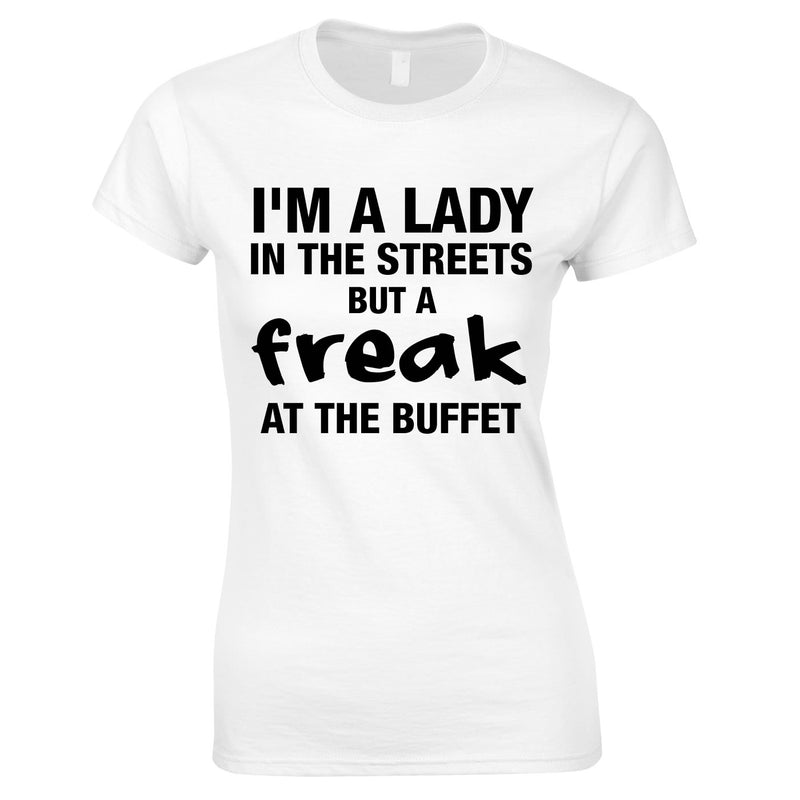 Lady In The Streets Freak At The Buffet Top In White