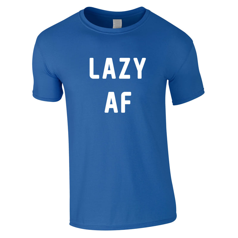 Lazy AF Tee In Royal