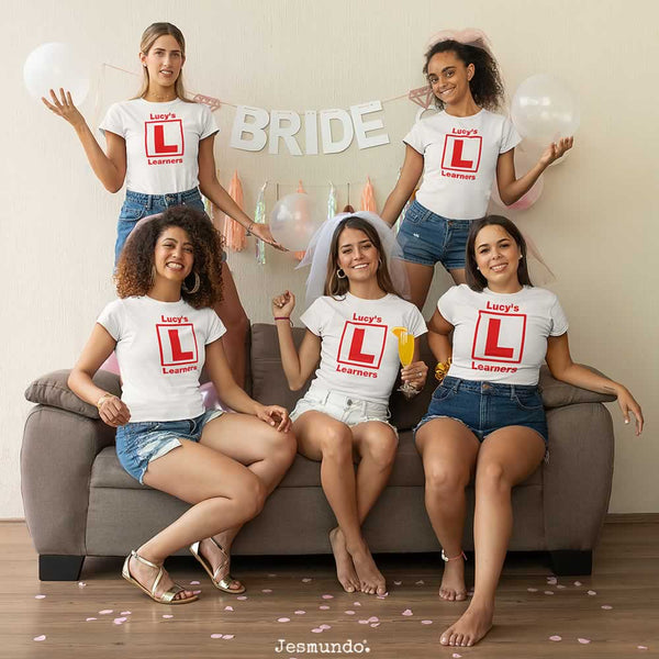 Hen Do Learner L Plates T Shirt For The Bride