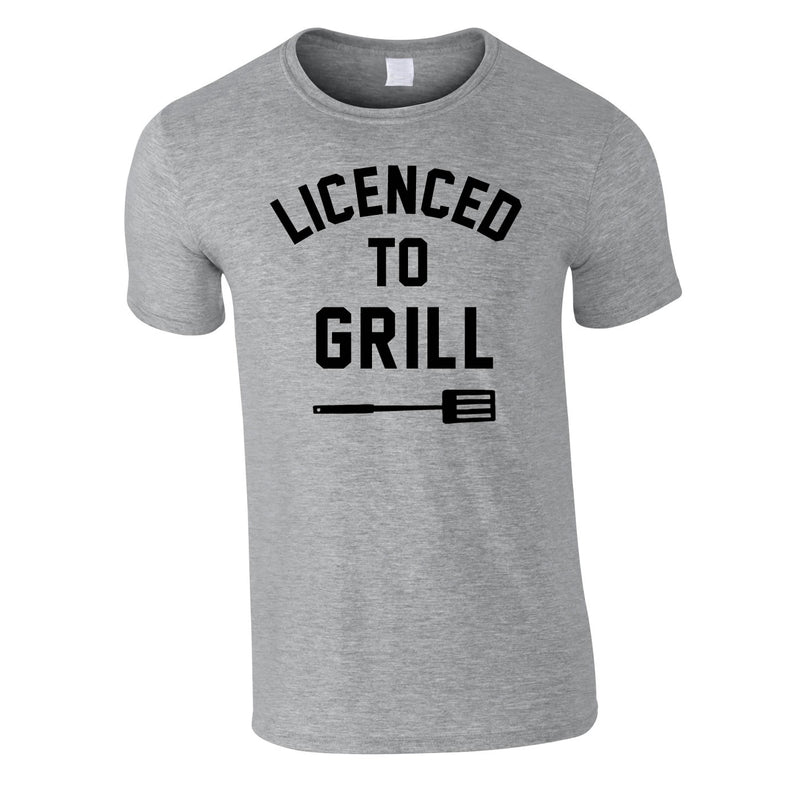 Licenced To Grill Tee In Grey