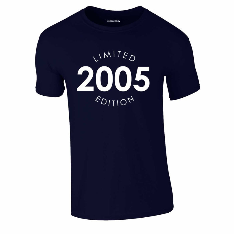 Limited Edition 2005 18th Birthday Tee In Navy