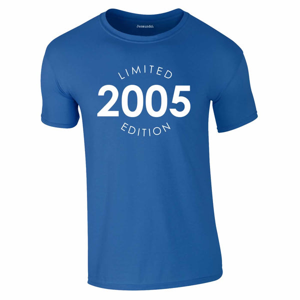 Limited Edition 2005 18th Birthday Tee In Royal Blue