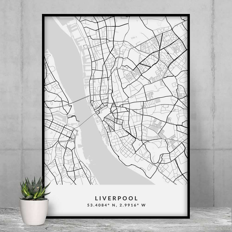 Newcastle Map Print Minimalist City Poster