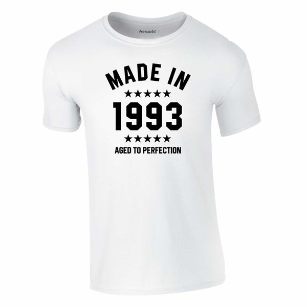 Made In 1993 Aged To Perfection Tee In White