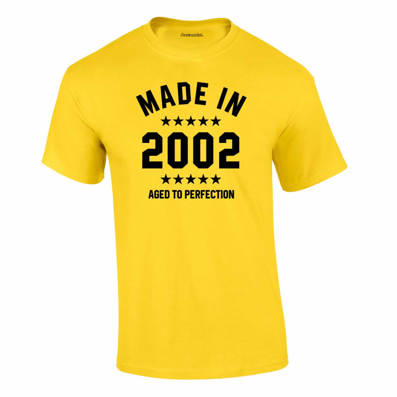 Made In 2002 21st Tee In Yellow