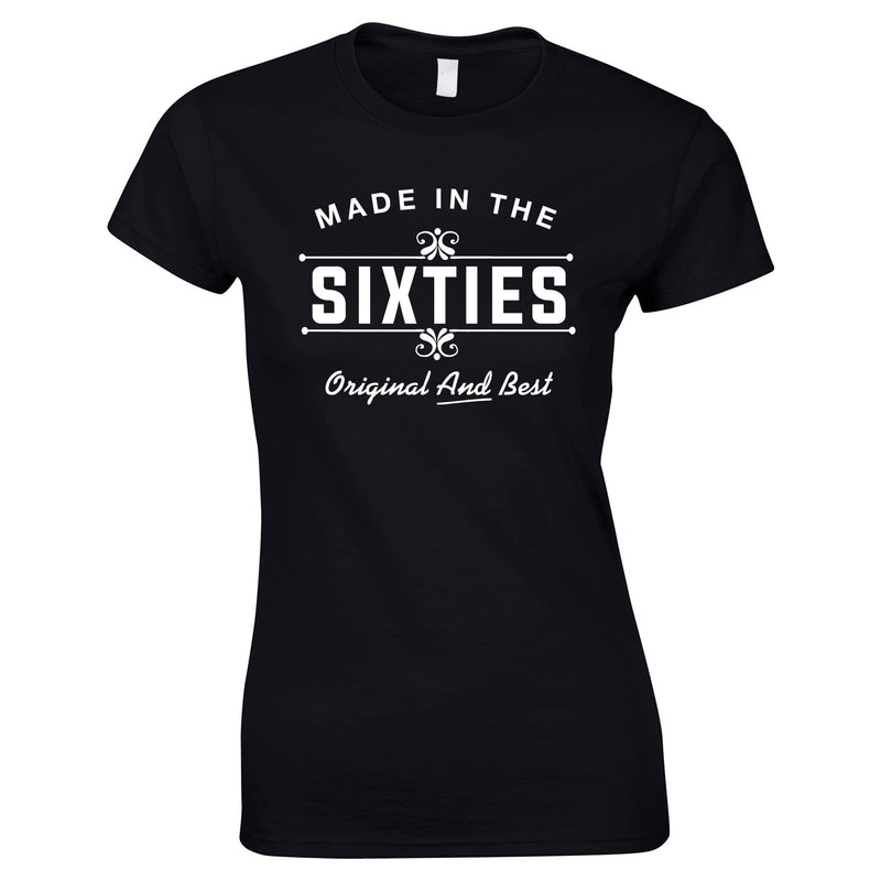 Made In The 60's Original And Best Ladies Top In Black