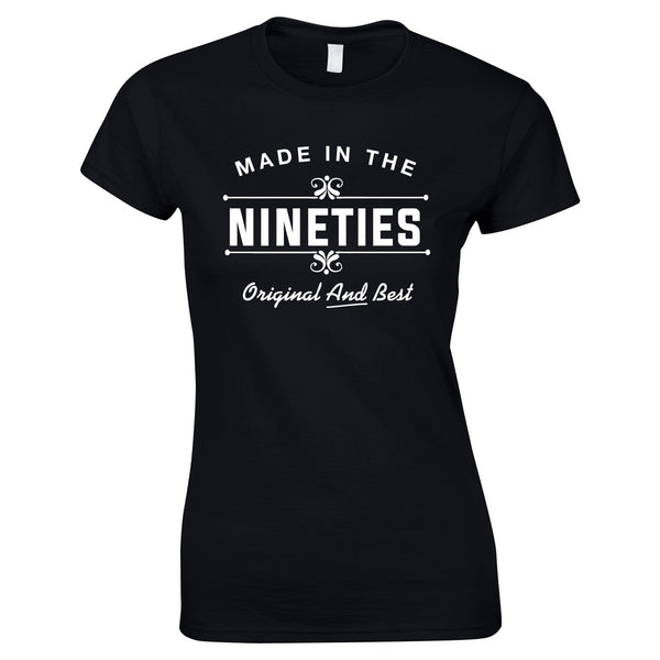 Made In The 90's Original And Best Ladies Top In Black