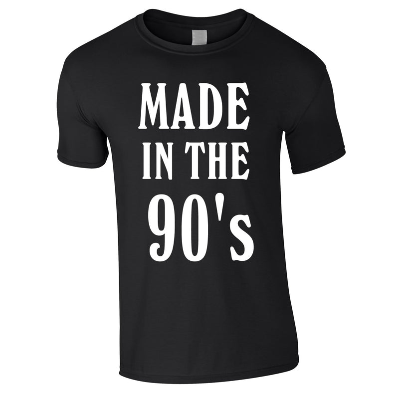 Made In The 90's Slogan Tee In Black