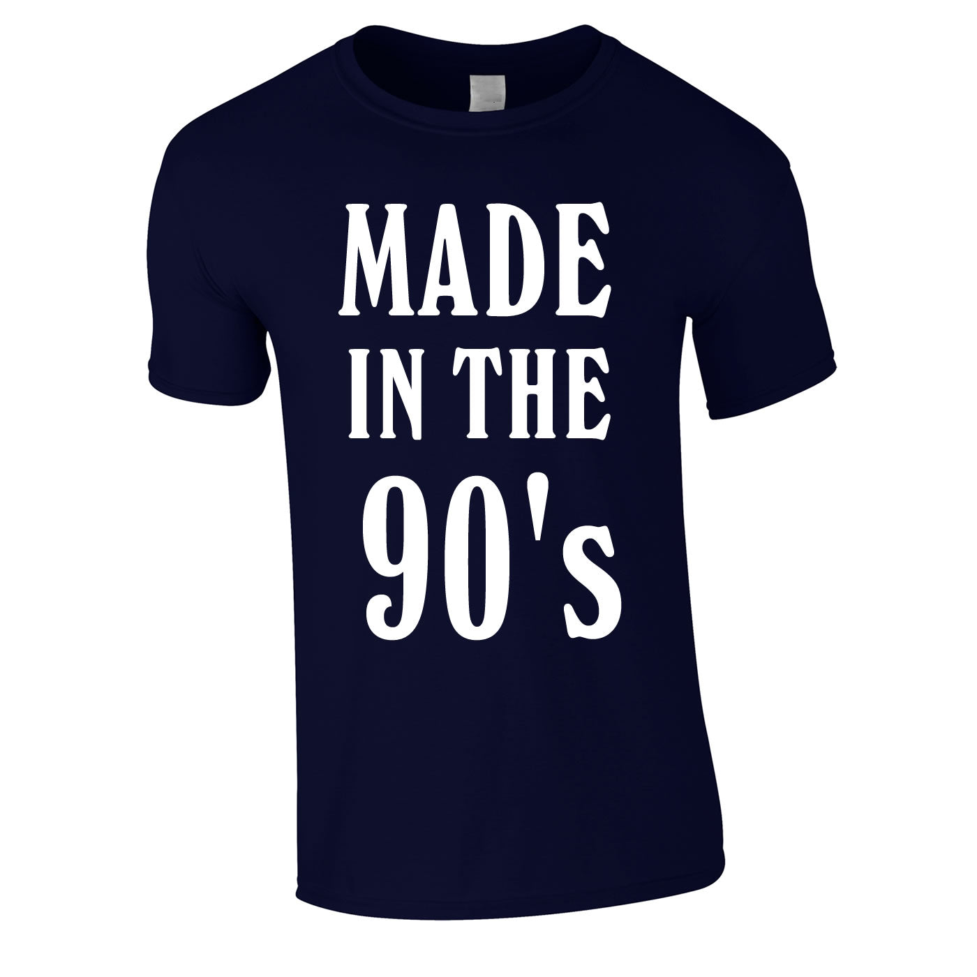 Made In The 90's Slogan Tee In Navy