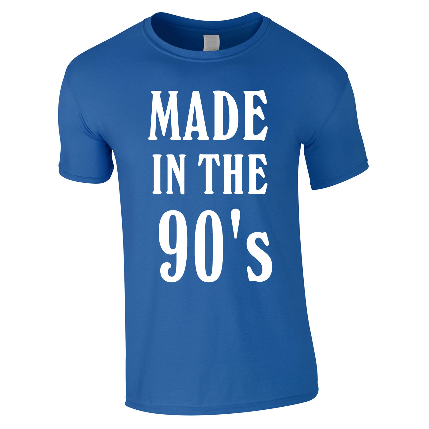 Made In The 90's Slogan Tee In Royal