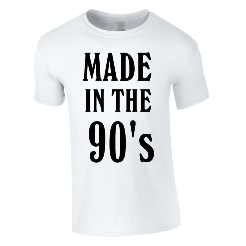 Made In The 90's Slogan Tee In White
