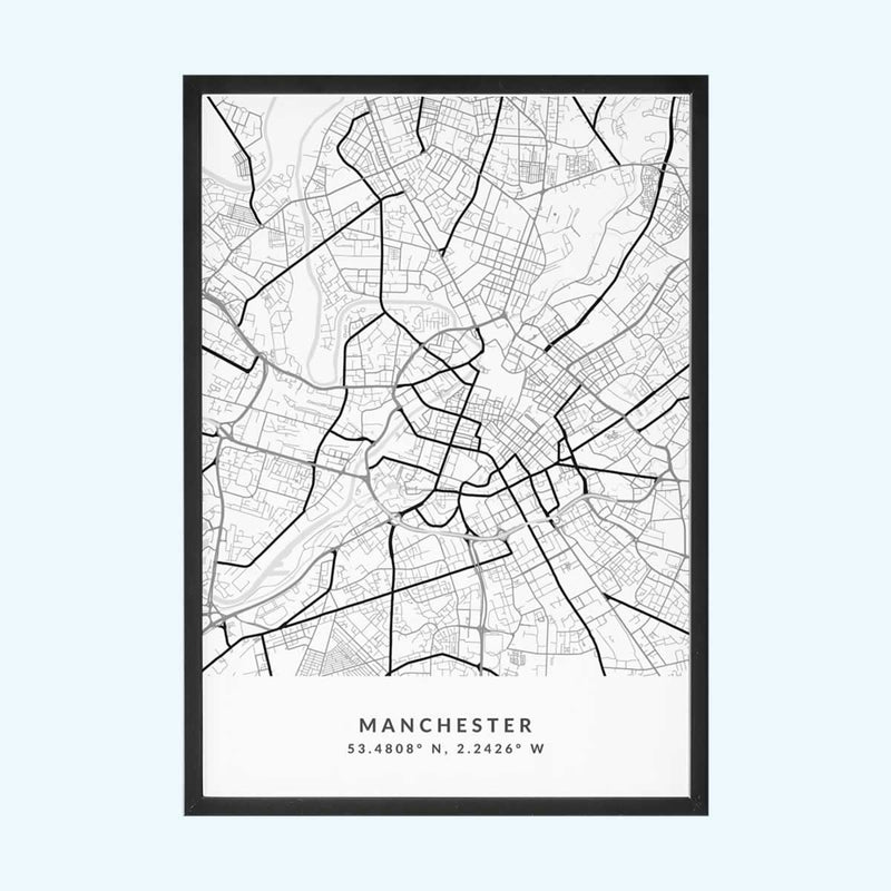 Manchester City Poster Minimalist Style