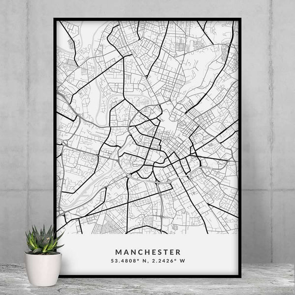 Manchester Minimalist City Print