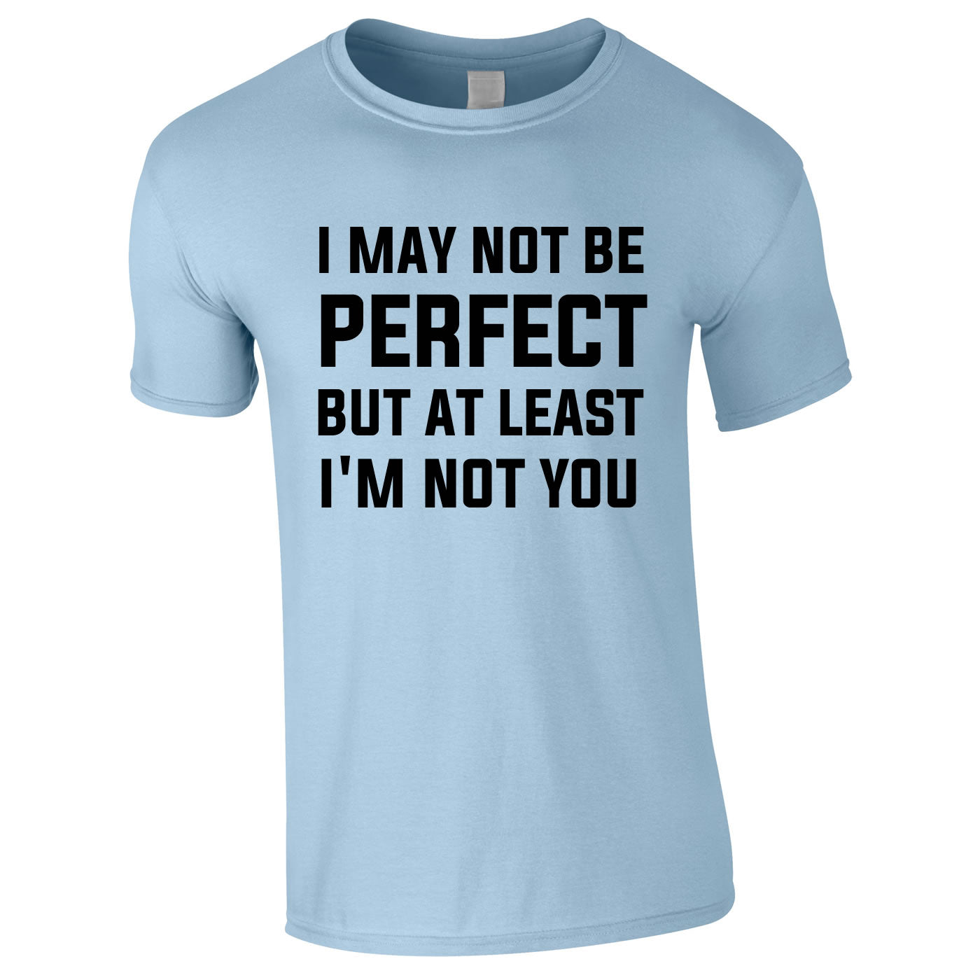 I May Not Be Perfect But At Least I'm Not You Tee In Sky