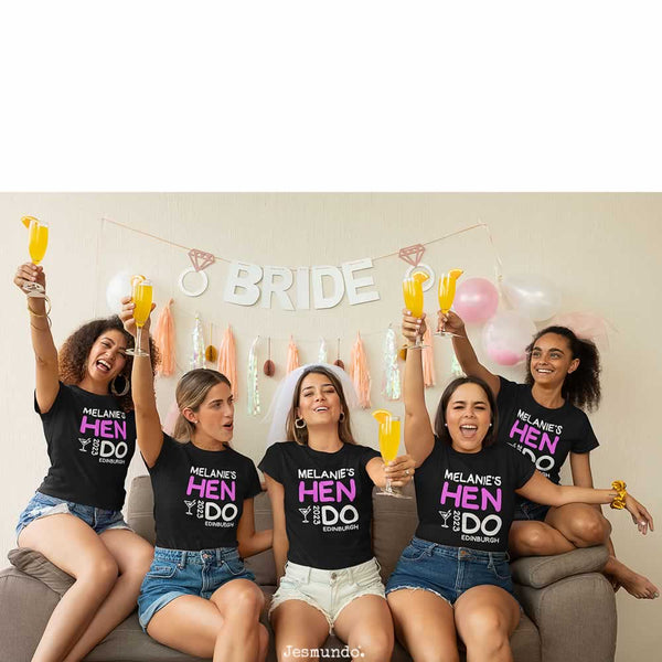 Personalised Slogan Hen Party T Shirts