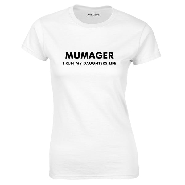 Mumager Top In White