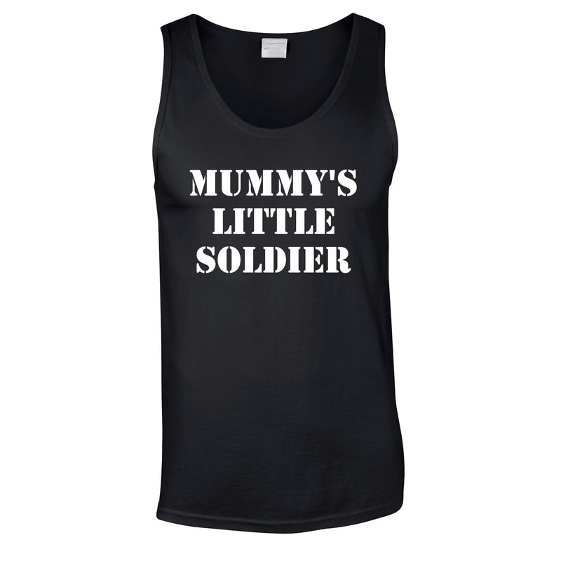 Mummy's Little Soldier Vest In Black