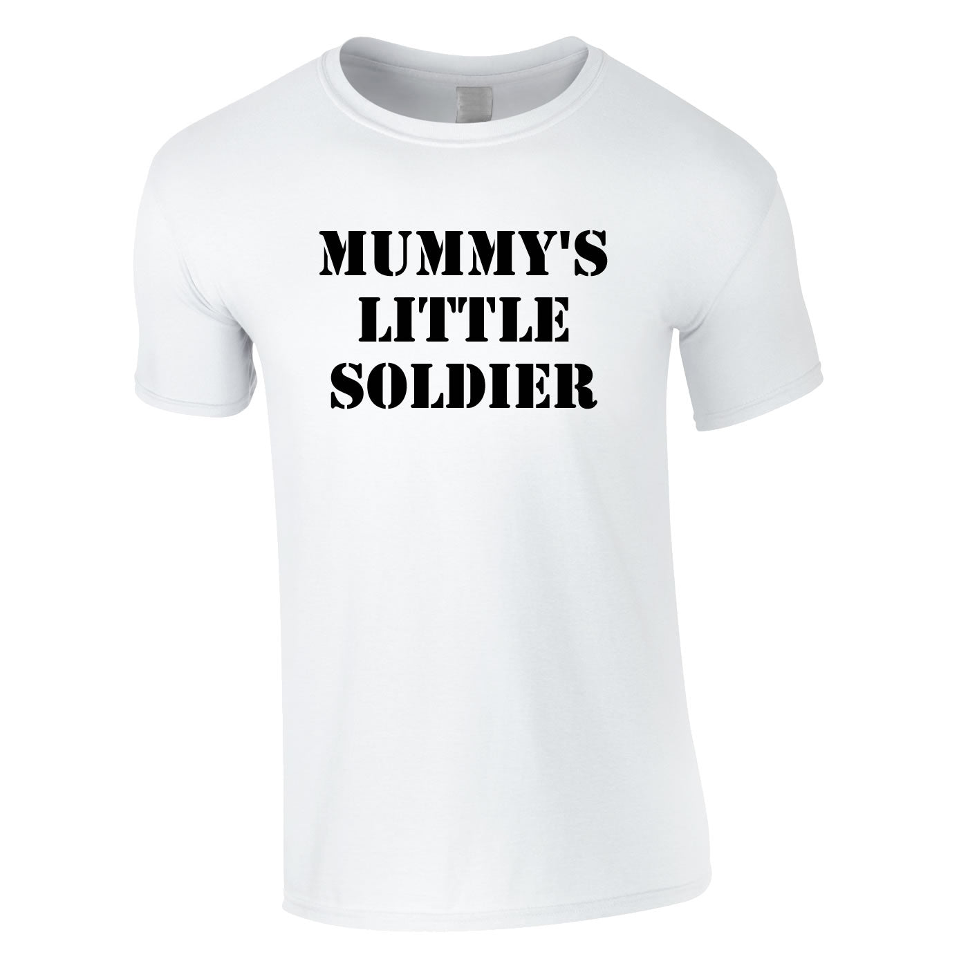 Mummy's Little Soldier Tee In White