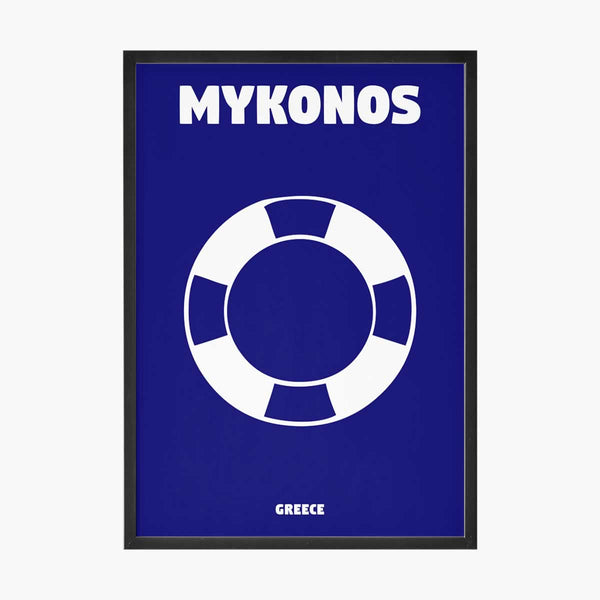 Mykonos Travel Poster