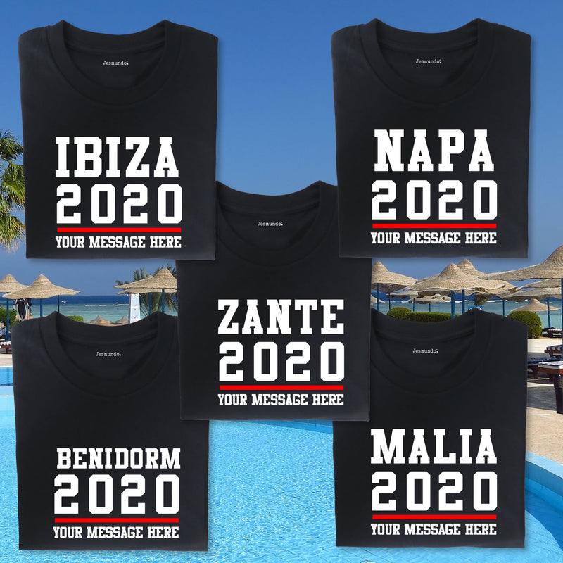 Ayia Napa Lads Holiday Personalised T-Shirts