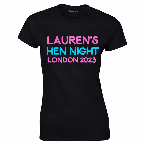 Neon Hen Party T Shirts