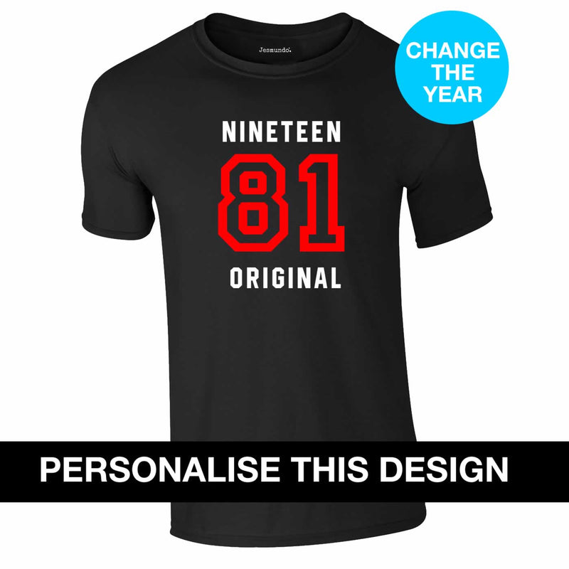 Personalised Neon Print Birthday T-Shirt