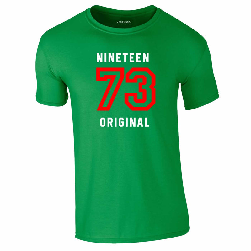 Nineteen 73 50th Birthday Tee In Green