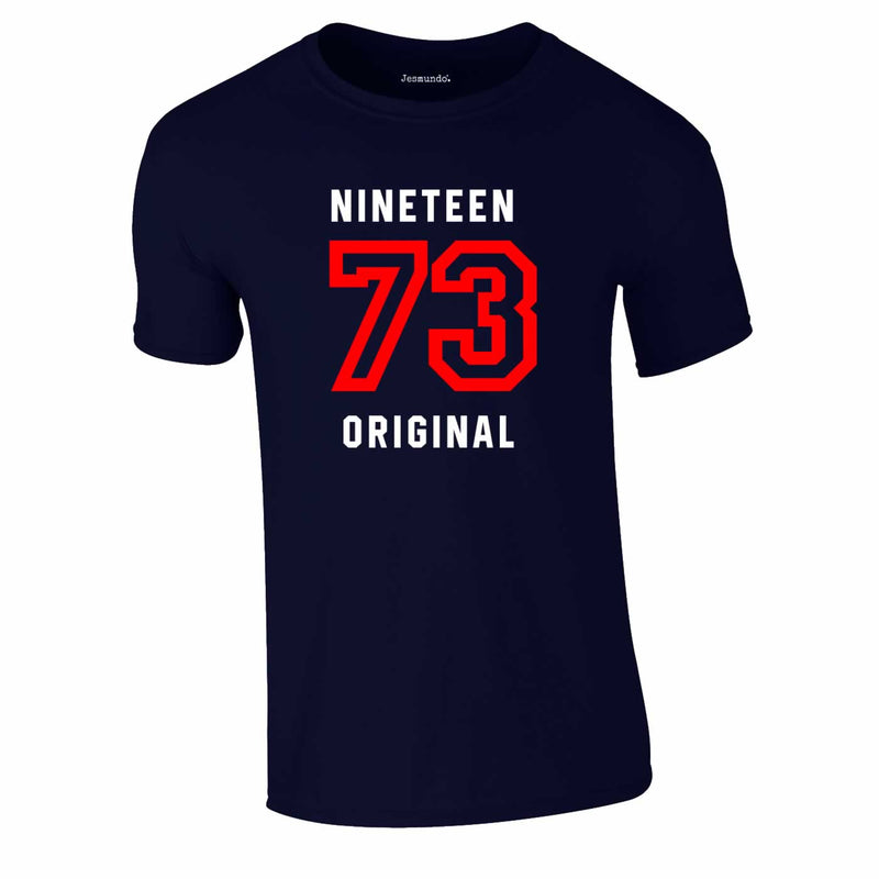 Nineteen 73 50th Birthday Tee In Navy