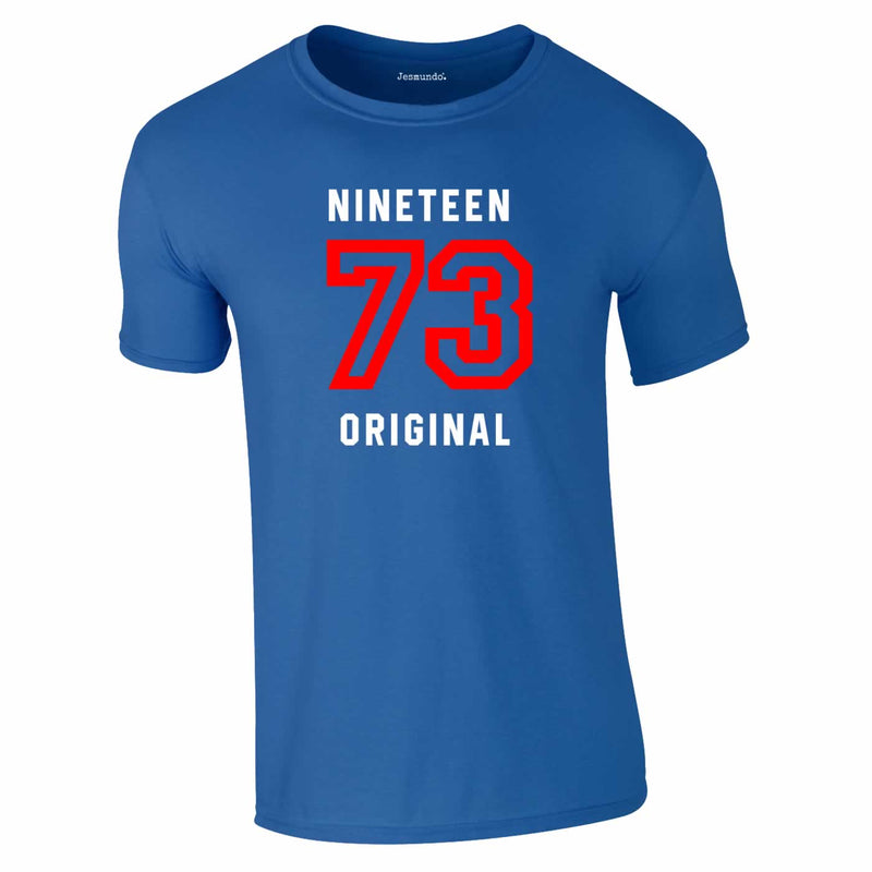 Nineteen 73 50th Birthday Tee In Royal