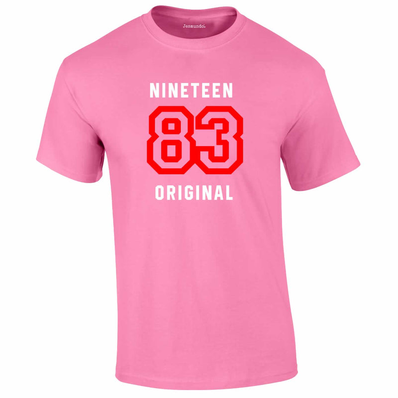 Original Bold Nineteen 83 Tee In Pink
