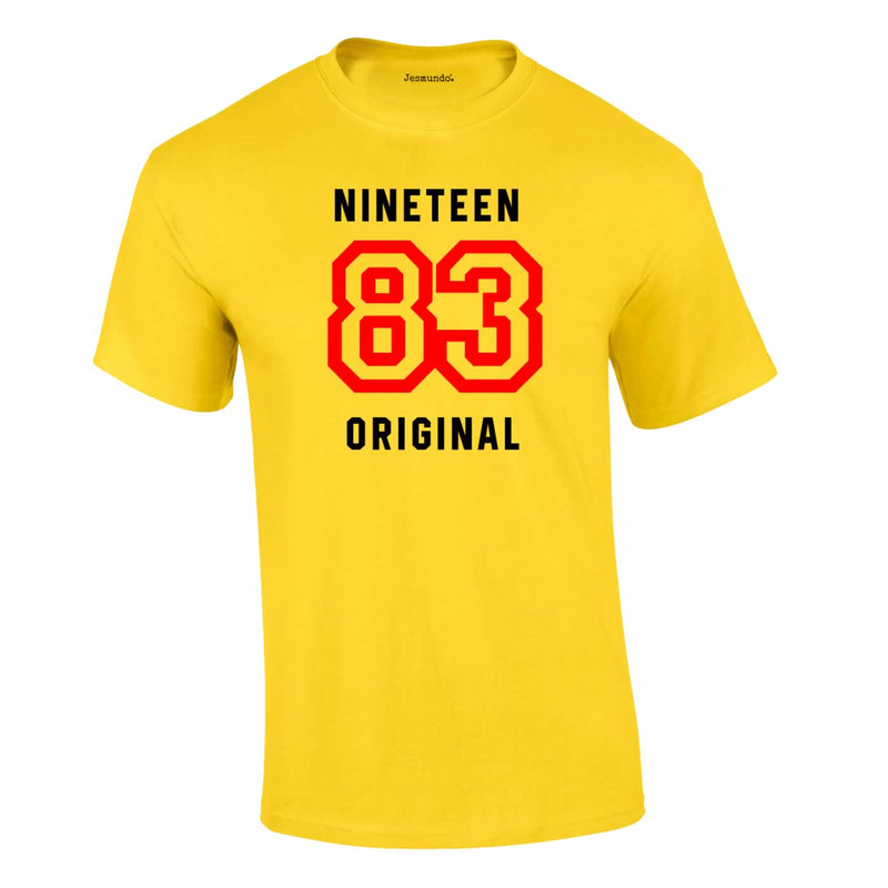 Original Bold Nineteen 83 Tee In Yellow