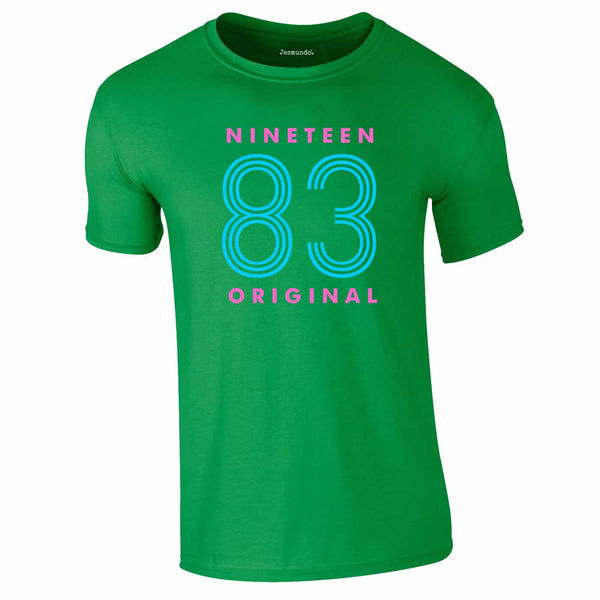 Nineteen 83 Neon Tee In Green