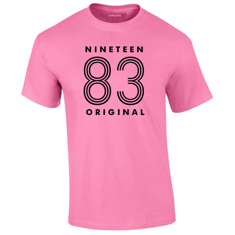 Nineteen 83 Neon Tee In Pink