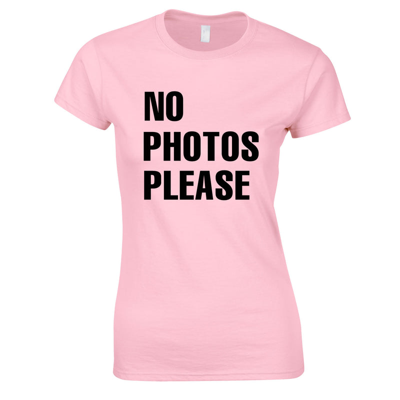 No Photos Please Ladies Top In Pink