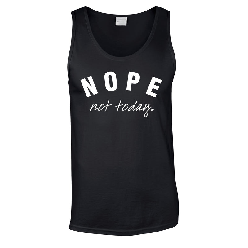 Nope Not Today Vest In Black