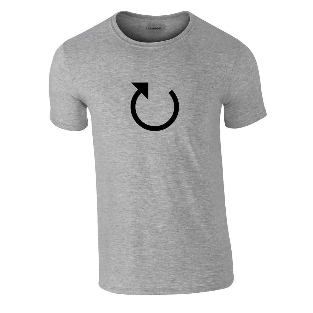 Loading Arrow Graphic Tee In Grey