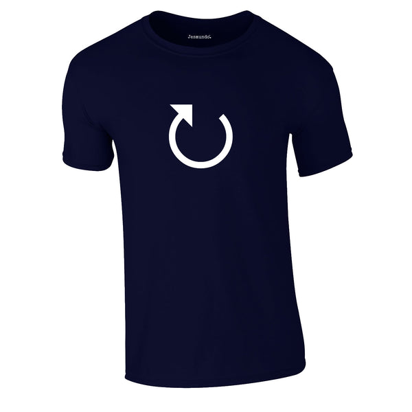Loading Arrow Graphic Tee In Navy