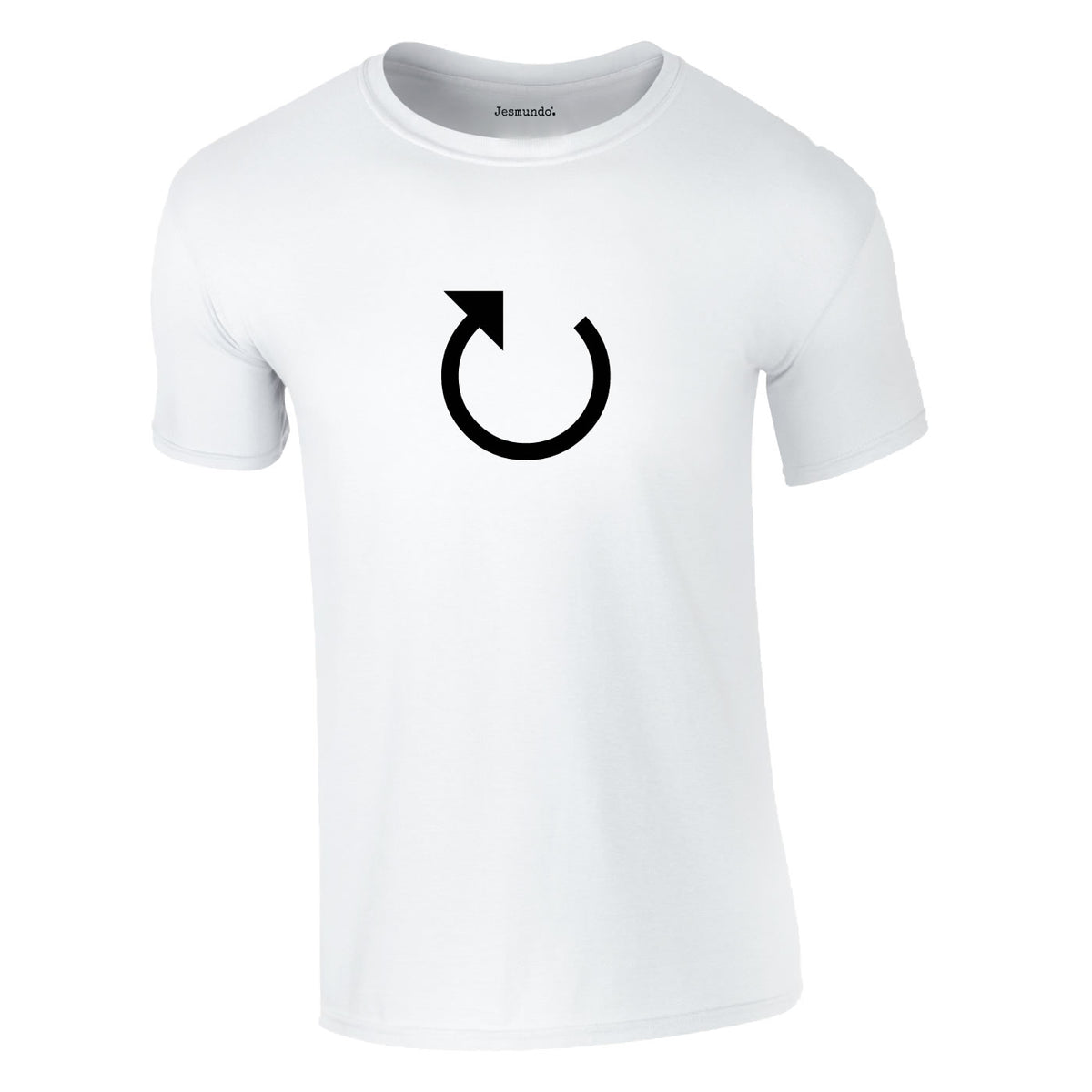 Loading Arrow Graphic Tee In White