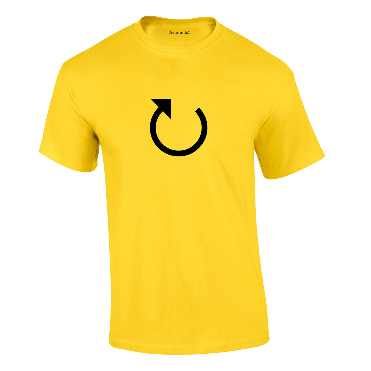 Loading Arrow Graphic Tee In Yellow