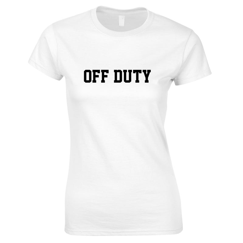 Off Duty Ladies Top In White