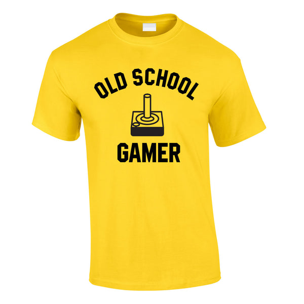 Old School Gamer Tee In Yellow