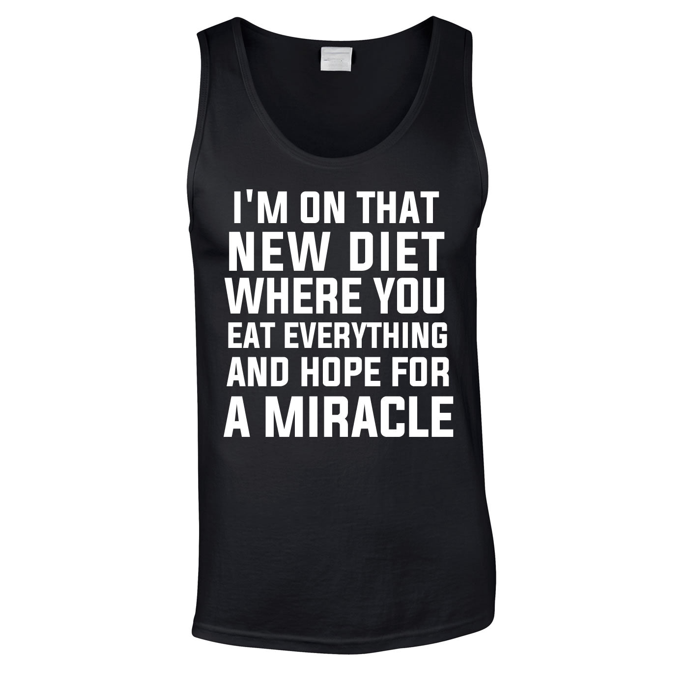 I'm On That New Diet Funny Vest In Black