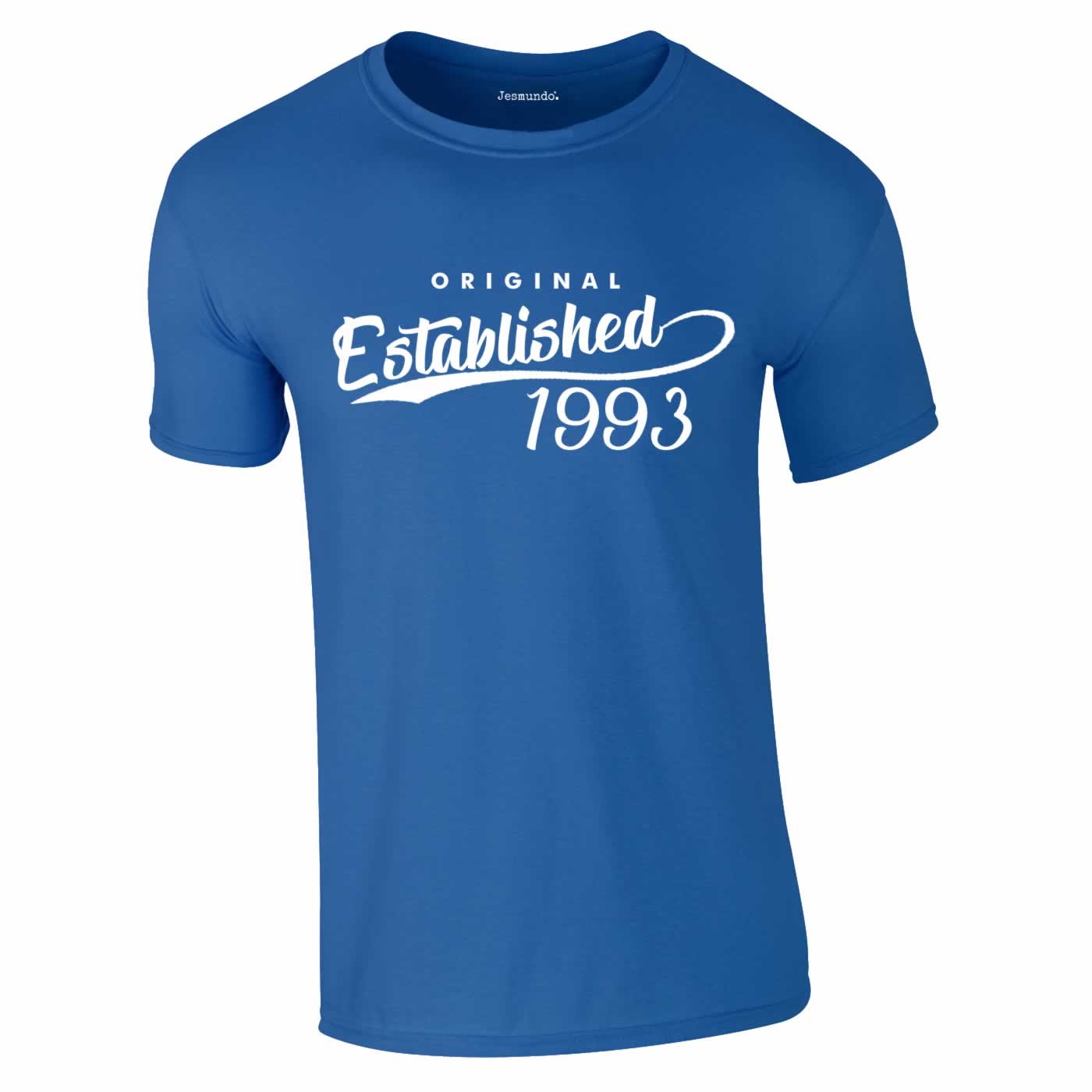 Original Established 1993 Tee In Royal Blue