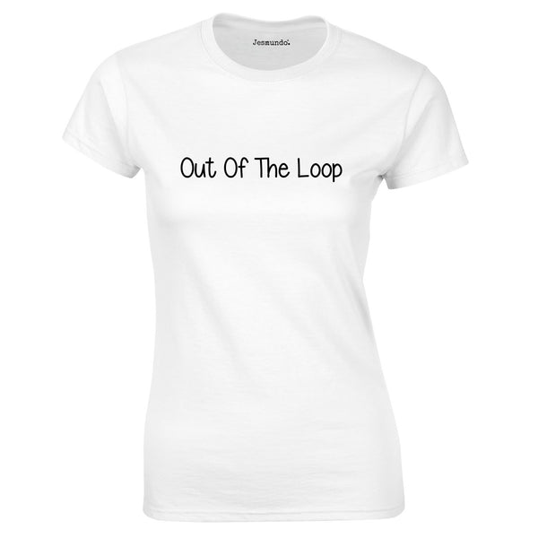 Out Of The Loop Ladies top in white