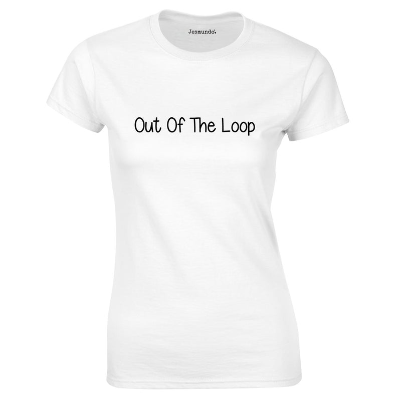 Out Of The Loop Ladies top in white