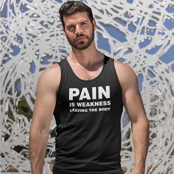 Pain Is Weakness Leaving The Body Vest For Men