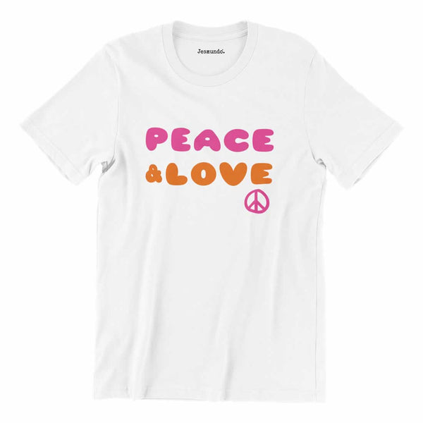 Peace And Love T-Shirt 60s Retro Design